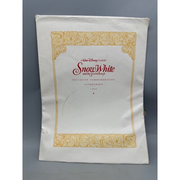 Walt Disney classic Snow White and the seven Dwarfs lithograph 1994 READ - Picture 2 of 12